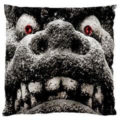 Monster Sculpture Extreme Close Up Illustration 2 Large Cushion Case (two Sides) by dflcprintsclothing