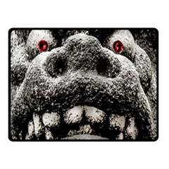 Monster Sculpture Extreme Close Up Illustration 2 Double Sided Fleece Blanket (small)  by dflcprintsclothing