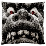 Monster Sculpture Extreme Close Up Illustration 2 Large Flano Cushion Case (Two Sides) Front
