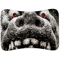 Monster Sculpture Extreme Close Up Illustration 2 Velour Seat Head Rest Cushion by dflcprintsclothing