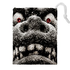 Monster Sculpture Extreme Close Up Illustration 2 Drawstring Pouch (4XL)