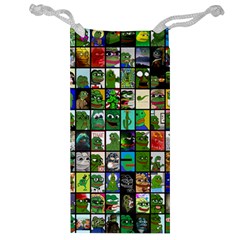 Pepe The Frog Memes Of 2019 Picture Patchwork Pattern Jewelry Bag by snek