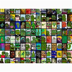 Pepe The Frog Memes Of 2019 Picture Patchwork Pattern Canvas 36  X 48  by snek