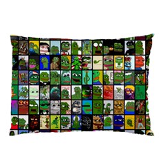 Pepe The Frog Memes Of 2019 Picture Patchwork Pattern Pillow Case by snek