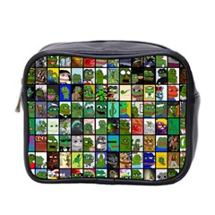 Pepe The Frog Memes Of 2019 Picture Patchwork Pattern Mini Toiletries Bag (two Sides) by snek