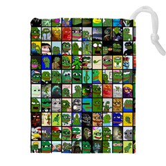 Pepe The Frog Memes Of 2019 Picture Patchwork Pattern Drawstring Pouch (4xl) by snek