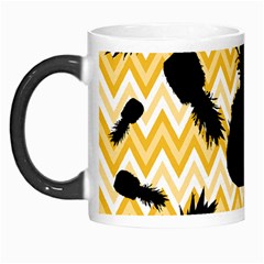 Ananas Chevrons Noir/jaune Morph Mugs by kcreatif