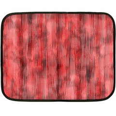 Abstrait Texture Rouge/noir Fleece Blanket (mini) by kcreatif