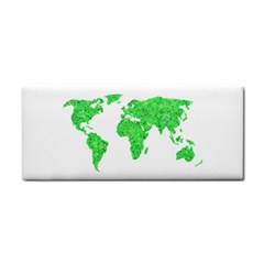 Environment Concept World Map Illustration Hand Towel by dflcprintsclothing