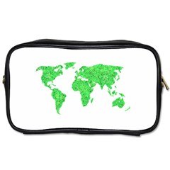 Environment Concept World Map Illustration Toiletries Bag (one Side) by dflcprintsclothing