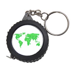 Environment Concept World Map Illustration Measuring Tape by dflcprintsclothing