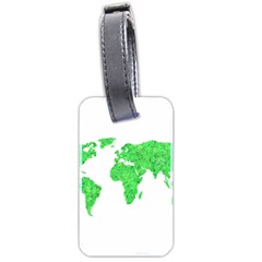Environment Concept World Map Illustration Luggage Tag (two Sides) by dflcprintsclothing