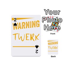 Twerking T-shirt Best Dancer Lovers & Twirken Twerken Gift | Booty Shake Dance Twerken Present | Twerkin Shirt Twerking Tee Playing Cards 54 Designs (mini)