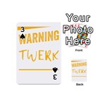 Twerking T-Shirt best dancer lovers & twirken twerken gift | Booty Shake Dance Twerken present | twerkin Shirt twerking tee Playing Cards 54 Designs (Mini) Front - Spade3