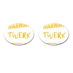 Twerking T-shirt Best Dancer Lovers & Twirken Twerken Gift | Booty Shake Dance Twerken Present | Twerkin Shirt Twerking Tee Cufflinks (oval) by reckmeck