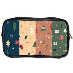 Flat Design Christmas Pattern Collection Toiletries Bag (one Side) by Vaneshart