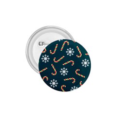 Christmas Seamless Pattern With Candies Snowflakes 1 75  Buttons