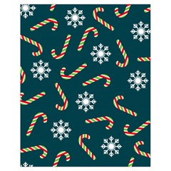 Christmas Seamless Pattern With Candies Snowflakes Drawstring Bag (small)