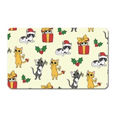 Christmas Funny Pattern Cat Magnet (rectangular)