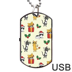 Christmas Funny Pattern Cat Dog Tag Usb Flash (two Sides)