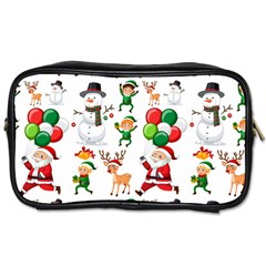 Seamless Pattern Christmas Toiletries Bag (two Sides)