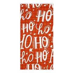 Ho Ho Ho Lettering Seamless Pattern Santa Claus Laugh Shower Curtain 36  X 72  (stall) 