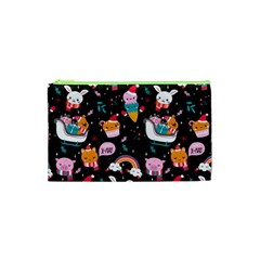 Colorful Funny Christmas Pattern Merry Xmas Cosmetic Bag (xs)