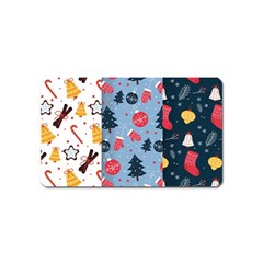 Christmas Pattern Collection Flat Design Magnet (name Card) by Vaneshart