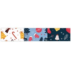 Christmas Pattern Collection Flat Design Large Flano Scarf 