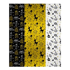 Black Golden Christmas Pattern Collection Shower Curtain 60  X 72  (medium)  by Vaneshart