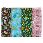 Flat Design Christmas Pattern Collection Cosmetic Bag (XXL) Front