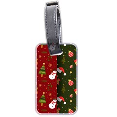 Hand Drawn Christmas Pattern Collection Luggage Tag (two Sides) by Vaneshart