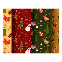 Hand Drawn Christmas Pattern Collection Double Sided Flano Blanket (large)  by Vaneshart
