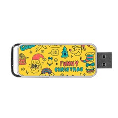 Colorful Funny Christmas Pattern Cool Ho Ho Ho Lol Portable Usb Flash (two Sides)