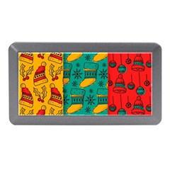 Hand Drawn Christmas Pattern Collection Pattern Memory Card Reader (mini)