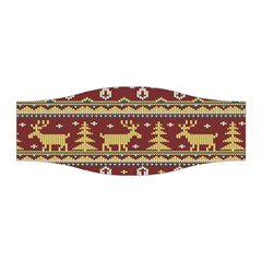 Beautiful Knitted Christmas Pattern Xmas Stretchable Headband by Vaneshart