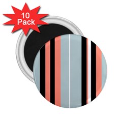 Bandes Orange/Bleu/Noir 2.25  Magnets (10 pack) 