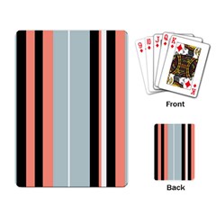 Bandes Orange/Bleu/Noir Playing Cards Single Design (Rectangle)