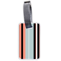 Bandes Orange/Bleu/Noir Luggage Tag (one side)