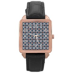 Df Alhambrine Cetta Rose Gold Leather Watch  by deformigo