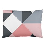 Pink, Gray, and White Geometric Pillow Case 26.62 x18.9  Pillow Case