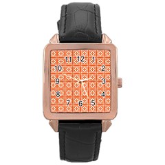 Df Union Valenti Rose Gold Leather Watch  by deformigo