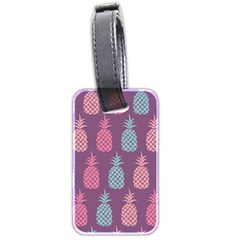 Pineapple Wallpaper Pattern 1462307008mhe Luggage Tag (two Sides) by Sobalvarro