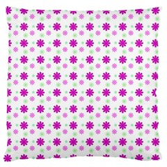 Background Flowers Multicolor Purple Standard Flano Cushion Case (two Sides)