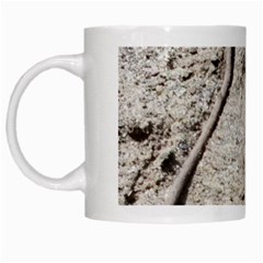 Beach Sand White Mugs by Fractalsandkaleidoscopes