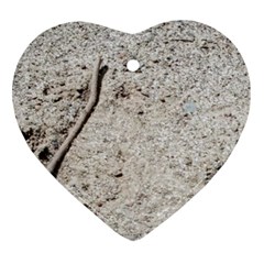 Beach Sand Ornament (heart) by Fractalsandkaleidoscopes