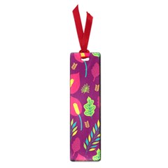 Tropical Flowers On Deep Magenta Small Book Marks by mccallacoulture