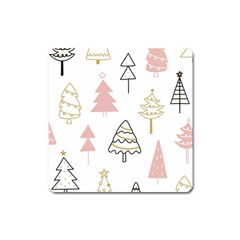 Christmas Pattern Square Magnet