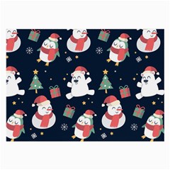 Colourful Funny Christmas Pattern Large Glasses Cloth (2 Sides)