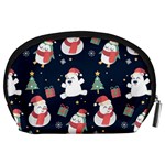 Colourful Funny Christmas Pattern Accessory Pouch (Large) Back